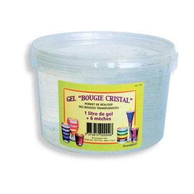 Bougie gel bougie cristal 1 l  multicolore Sentosphere    002060